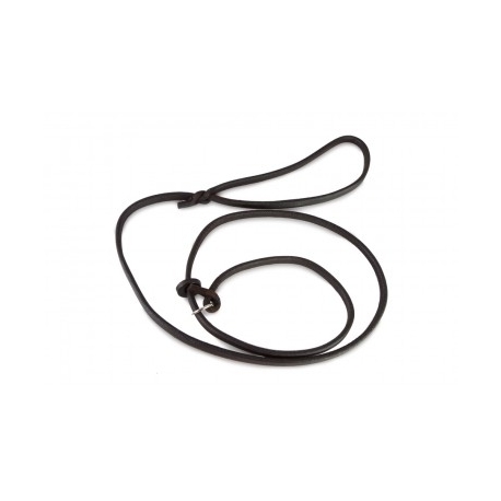 Laisse lasso cuir rond 6mm 1.2m