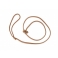 Laisse lasso cuir rond 6mm 1.2m : Couleur:Naturel