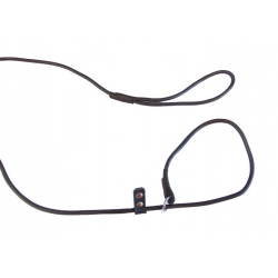 Laisse lasso cuir rond 6mm 1.5m