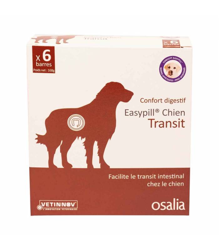 Easypill Chien Transit - Boîte de 6 barres de 28 G