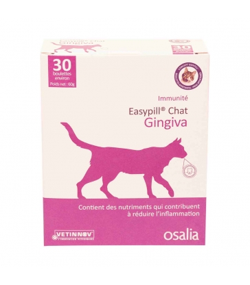 Easypill Chat Gingivia - Boîte de 30 boulettes