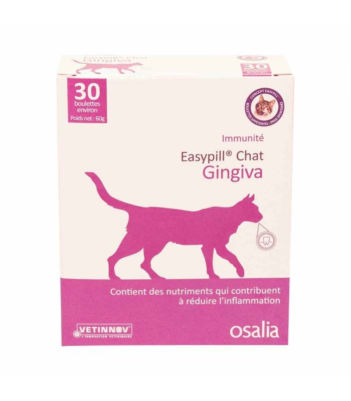 Easypill Chat Gingivia - Boîte de 30 boulettes