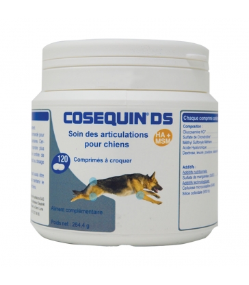 Cosequin DS HA+MSM - Pot de 120 comprimés