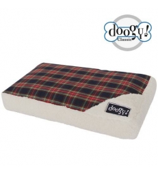 Matelas ouatiné Doogy Ecossais bleu