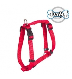 Harnais classique rouge Doogy Gamme Essentiel