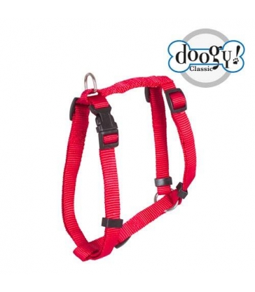 Harnais classique rouge Doogy Gamme Essentiel