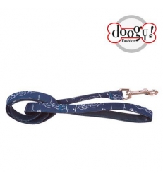 Laisse tissu bleue Doogy Gamme Plage