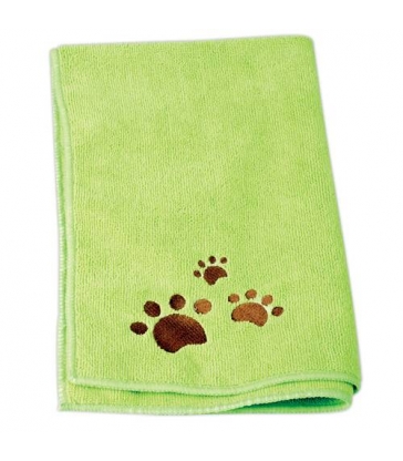 Lot de 2 serviettes Microfibre Idealdog vertes