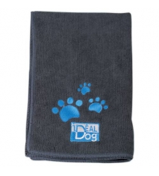 Lot de 2 serviettes Microfibre Idealdog grises