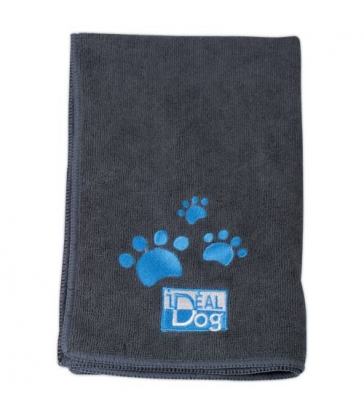 Lot de 2 serviettes Microfibre Idealdog grises