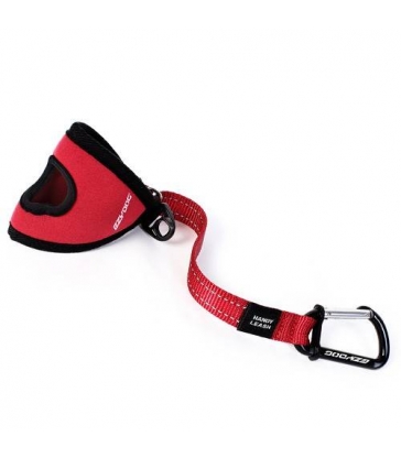 Laisse Ezydog "Handy Leash" rouge