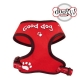 Harnais tee-shirt nylon fantaisie Doogy rouge "Good Dog"