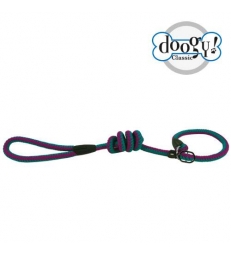 Laisse lasso corde fluo turquoise et violet