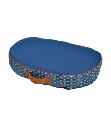 Coussin Asanoha Bleue