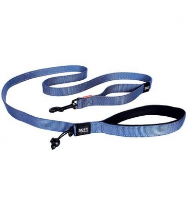 Laisse Ezydog Soft Trainer bleue