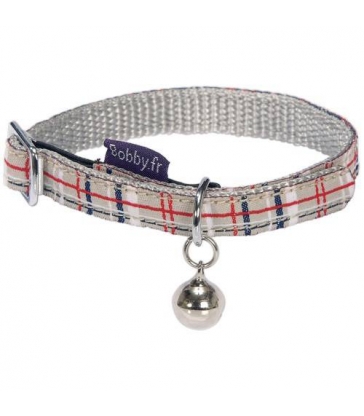 Collier chat Bobby Kilt beige