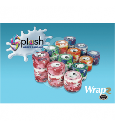 Bande cohésive Wrapz Splash UU .10 cm x 5 m - Boîte de 12 - Coloris assortis