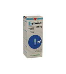 Zylkene 450 mg . Boîte de 30 gélules
