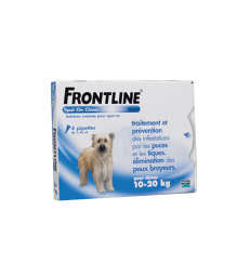 Frontline Chien Spot On 10-20 kg . 4 pipettes de 1,34 ml