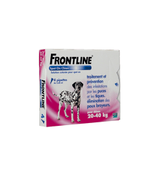 Frontline Chien Spot On 20-40 kg . 4 pipettes de 2,68 ml