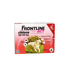 Frontline Tri-Act XL Chien 40-60 kg . 6 pipettes de 6 ml