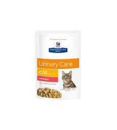 Feline C/D Multicare Sachet Repas Saumon . 12 sachets de 85 g