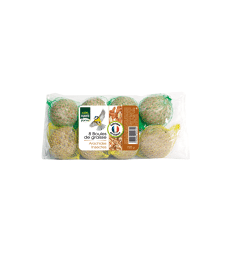 Boules de graisse Arachides + Insectes .Sachet de 8