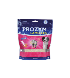 Prozym Chien lamelles à mâcher . Taille M- chien 15 - 25 kg - Sachet de 15