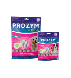 Prozym RF2 sticks à mâcher . Taille S/M - chien 0 - 20 kg - Sachet de 12 sticks