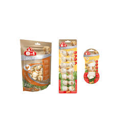 Os à mâcher 8in1 Delight Noué .S - Sachet de 6 pièces - 210 g