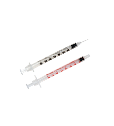 Seringue à insuline Pentaferte UU .40 UI - 1 ml - G29 - Boîte de 100 - Aiguille sertie