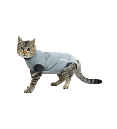 Gilet Body Suit EasyGo Buster pour chat .XS - 38,5 cm - Chat adulte - Gris/Noir