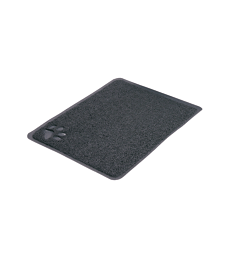 Tapis pour bac à litière en PVC .L45 x P37 cm - Gris anthracite