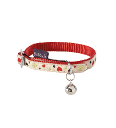Collier Chat Bobby Lovely .1,0 cm - Longueur : 30 cm - Rouge