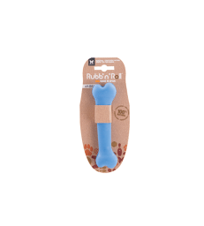 Jouet chien Rubb'N'Roll : os .Rubb'N'Color - S - Lg : 14,5 cm - Bleu