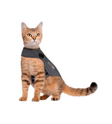 Gilet anti-anxiété ThunderShirt pour chat .de 4 à 6 kg - M - Gris foncé