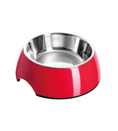 Gamelle 2 en 1 Hunter pour chat .160 ml - Rouge