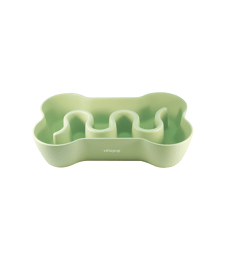 Gamelle anti-glouton Pop Os .1200 ml - L25 x P24 x H5,5 cm - Vert