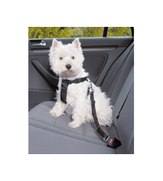 Harnais de sécurité voiture pour chien .S - Tour de poitrail : 30 à 60 cm - Noir