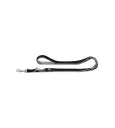 Laisse Hunter Neopren Vario multiposition .2,0 cm - Lg : 200 cm - Noir