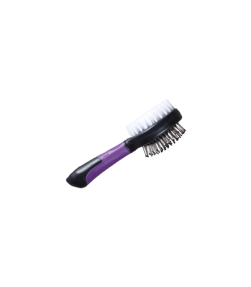 Brosse Perfect Care Chat double : à picots métals et poils