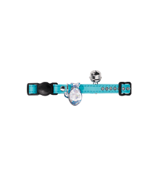 Collier chat Hunter Modern Art Luxus .1,0 cm - Lg : 30 cm - Turquoise