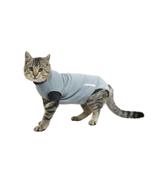 Gilet Body Suit EasyGo Buster pour chat .XXXS - 27,5 cm - Petit chaton - Gris/Noir
