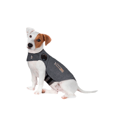 Gilet anti-anxiété ThunderShirt pour chien .de 4 à 6 kg - Tour de Poitrine : 33 à 43 cm - XS - Gris foncé