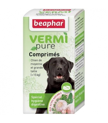 Vermipure comprimés pour grand chien Beaphar