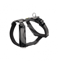 Harnais Hunter Maldon .L - 25 mm - Cou : 66/118cm - Poitrail : 69/105cm - Noir/Gris