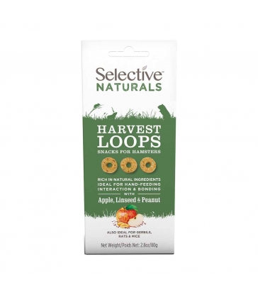 Selective Naturals harvest loops pommes graines - Lot de 4 boîtes de 80g 