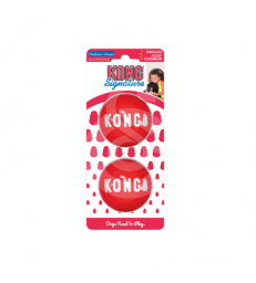 Kong Signature Balle .Medium - D : 6,4 cm - Lot de 2