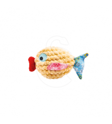 Jouet chat Hunter : Mamou .Poisson - Lg : 12 cm - Jaune