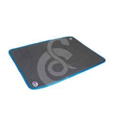 Tapis CosyPad avec oeillet .T1 - L50 x P33 cm - Gris à bordure bleue